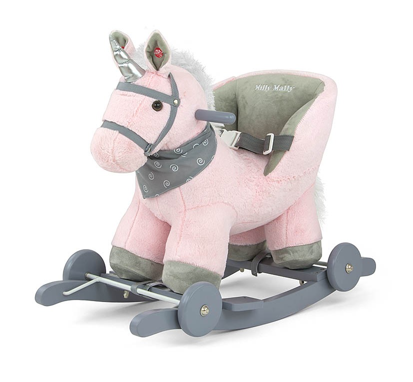 Pink unicorn best sale rocking horse